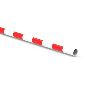 LBA 10 & 12 slagboommast – Glasvezel – Ø140 mm – 9 meter – Met stickers