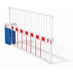 LBA 86 HP slagboommast en -hek - Onder en boven - Aluminium - Met puntenkam - 175x75 mm