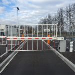 LBA 86 HP slagboommast en -hek - Onder en boven - Aluminium - Met puntenkam - 175x75 mm