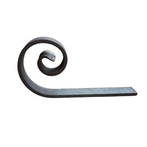 Poort krul gesmeed uiteinde 40×8 mm – 140 mm