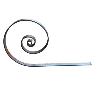 Poort krul gesmeed uiteinde 40×8 mm – 500 mm