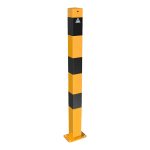 Schake aanrijdpaal - Beschermpaal - 70x70 mm - Geel en zwart