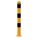 Schake aanrijdpaal - Beschermpaal - 89 mm - Geel en zwart