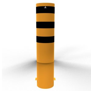 Schake aanrijdpaal – Beschermpaal – Ø 323 mm – Geel/zwart – Beton