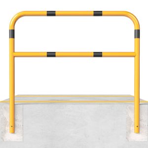 Schake beschermbeugel – Geel/zwart – Ø 60 mm – Met dwarsbalk – Beton