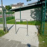 Schake roestvrijstalen sluishek - RVS beschermbeugel - Afgerond - Ø 48 mm - Met voetplaat
