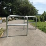 Schake sluishek - Fietssluis - Met dwarsbalk - 60 mm - Voetplaat