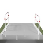Schake uitneembaar en draaibaar sluishek - Wegversperring - 60 mm - Zonder dwarsbalk