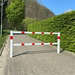 Schake vast sluishek vierkant - Wegversperring - Gelast - Zonder dwarsbalk