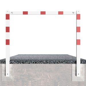 Schake vast sluishek vierkant – Wegversperring – Montage op locatie – Zonder dwarsbalk