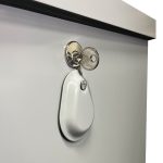 Straatkast RVS Grijs Slot