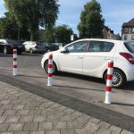 Afzetpaal - 102 mm - Driekant slot - Uitneembaar
