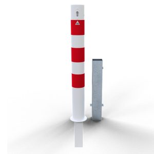 Schake afzetpaal – Ø 102 mm – Eurocilinder slot – Uitneembaar