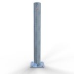 Afzetpaal - 102 mm - Voetplaat