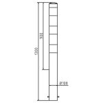 Afzetpaal - 108 mm - Beton storten