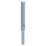 Afzetpaal - 152 mm - Driekant of europrofielcilinder slot - Uitneembaar