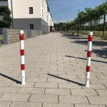 Afzetpaal - 60 mm - Driekant slot - Uitneembaar