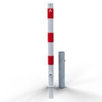 Afzetpaal - 60 mm - Driekant slot - Uitneembaar
