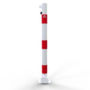 Schake afzetpaal – Ø 60 mm – Hangslot – Neerklapbaar