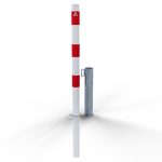 Afzetpaal - 60 mm - Hangslot - Uitneembaar