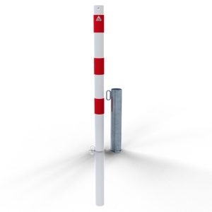 Schake afzetpaal – Ø 60 mm – Hangslot – Uitneembaar