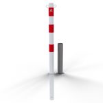 Afzetpaal - 60 mm - Zonder slot - Uitneembaar