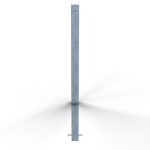 Afzetpaal - 70x70 mm - Beton storten