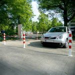 Afzetpaal - 70x70 mm - Voetplaat
