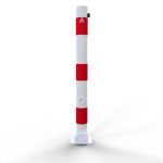 Afzetpaal - 76 mm - Driehoek slot - Neerklapbaar