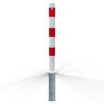 Afzetpaal - 76 mm - Driekant slot - Uitneembaar