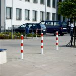 Afzetpaal - 76 mm - Driekant slot - Uitneembaar