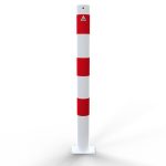 Afzetpaal - 76 mm - Opschroefbaar op voetplaat