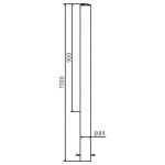 Afzetpaal - 89 mm - Beton