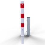 Afzetpaal - 89 mm - Driekant slot - Uitneembaar