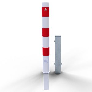 Schake afzetpaal – Ø 89 mm – Driehoek slot – Uitneembaar