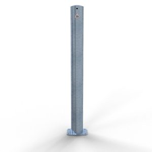 Schake afzetpaal – Ø 89 mm – Voetplaat