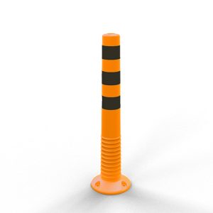 Flexibele afzetpaal – Ø 80 mm – H 750 mm – Geel/zwart