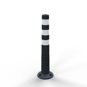 Flexibele afzetpaal – Ø 80 mm – H 750 mm – Zwart/wit