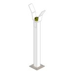LBA 7 vaste vorkvoet - Met magneetslot - 180 kg - 60x60 mm
