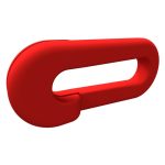 Plastic verbindingskoppeling voor afsluitketting rood