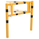 Poortelement voor beschermhek - Geel zwart - 60x40