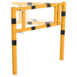 Schake poortelement voor beschermhek – 60×40 mm – Geel/zwart