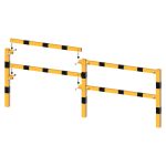 Railingsysteem beschermpaal - 70x70 - Geel zwart - Vaste paal