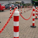 Schake adapter voor flexibele afzetpaal