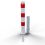 Uitneembare afzetpalen rood wit en verzinkt assortiment