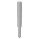 Vierkante afzetpaal - 100x100 mm - Uitneembaar en verwijderbaar