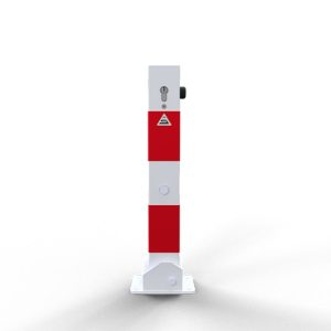 Schake afzetpaal – 70×70 mm – 500 mm – Eurocilinder slot – Neerklapbaar