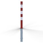 Vierkante afzetpaal - 70x70 mm - 8 mm driekant slot - Uitneembaar