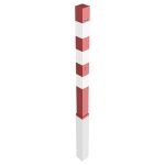 Vierkante afzetpaal - 70x70 mm - 8 mm driekant slot - Uitneembaar