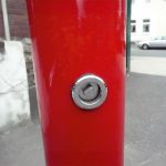 Vierkante afzetpaal - 70x70 mm - 8 mm driekant slot - Uitneembaar